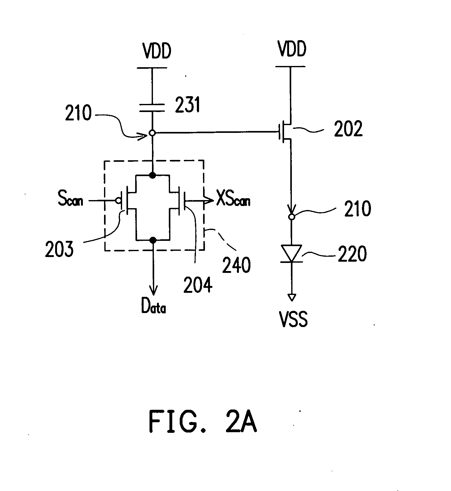 Circuit for driving flat panel display