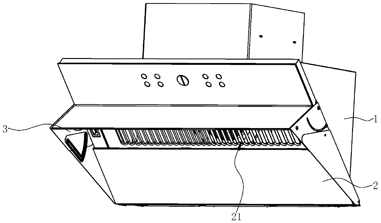 Side suction type range hood