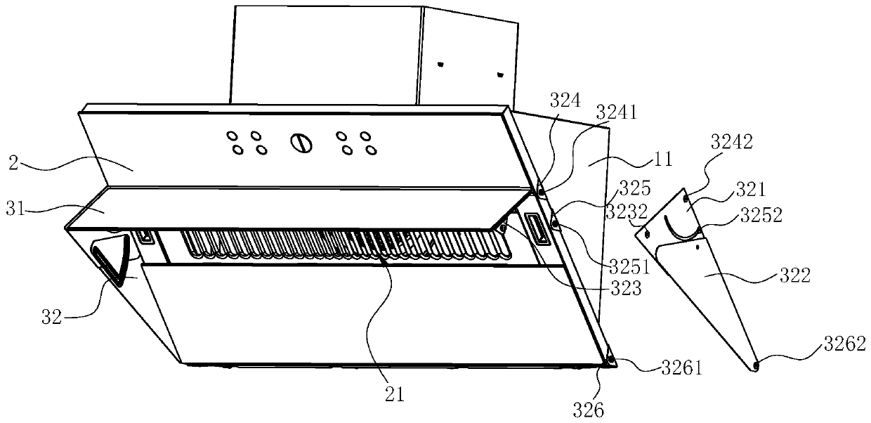 Side suction type range hood