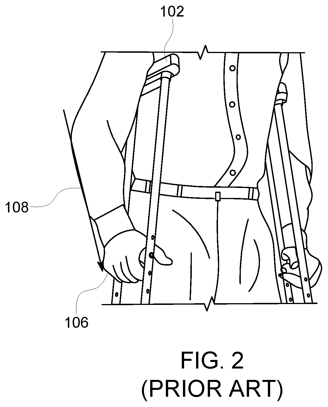 Ergonomic grip and axilla for walking aid devices