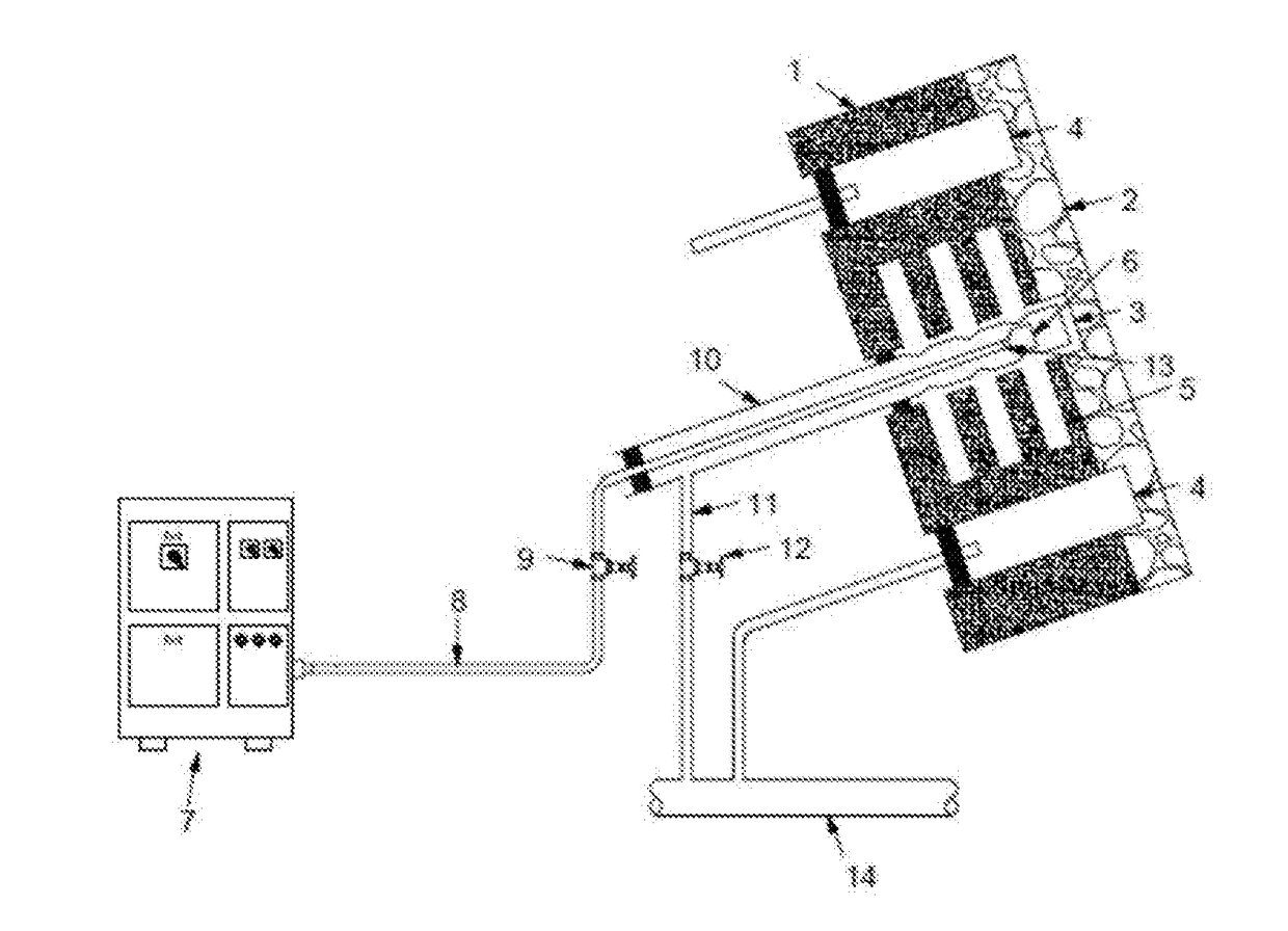 Method for integrated drilling, slotting and oscillating thermal injection for coal seam gas extraction