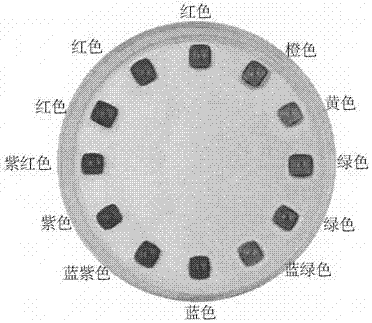 Kinetically adjustable discoloration material and preparation method thereof