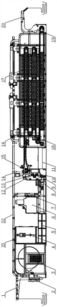 Integrated intelligent equipment of waterless dyeing and finishing process for textile fabric