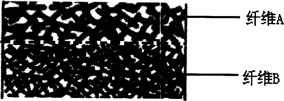 Filter material of gradient distribution and its preparation process