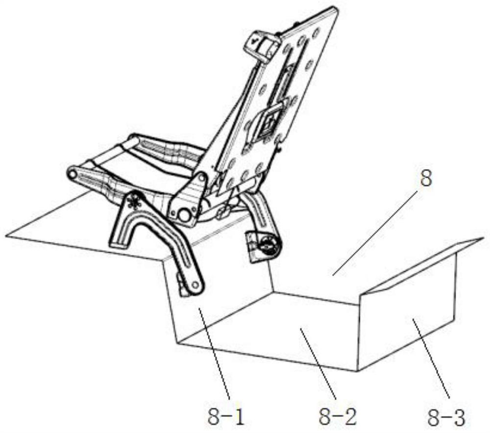 Foldable automobile seat