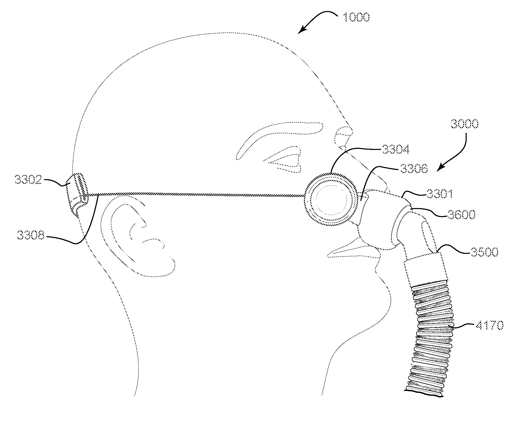 Positioning and stabilising structure for a patient interface system