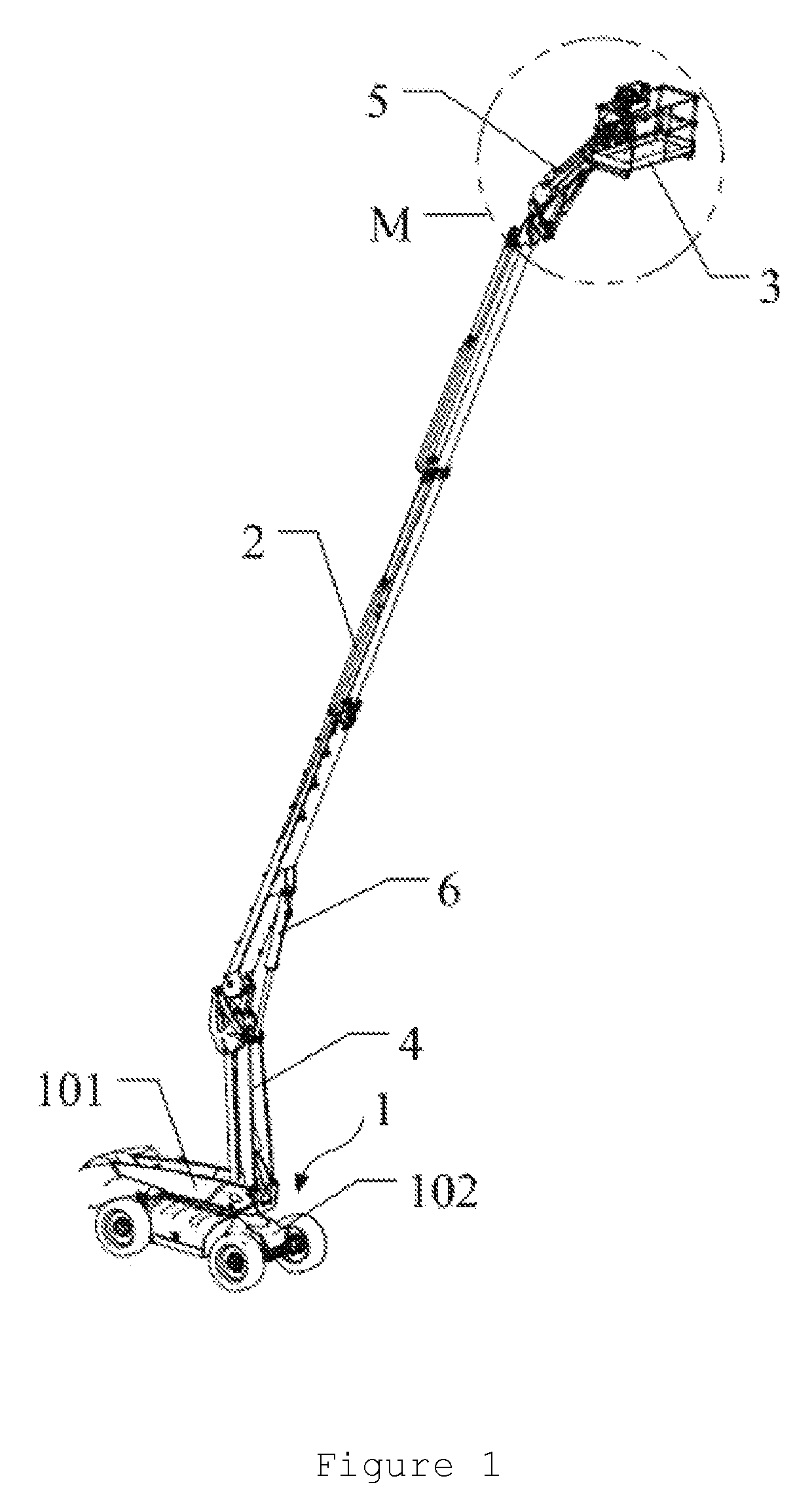 Vehicle with a low gravity center and aerial work platform