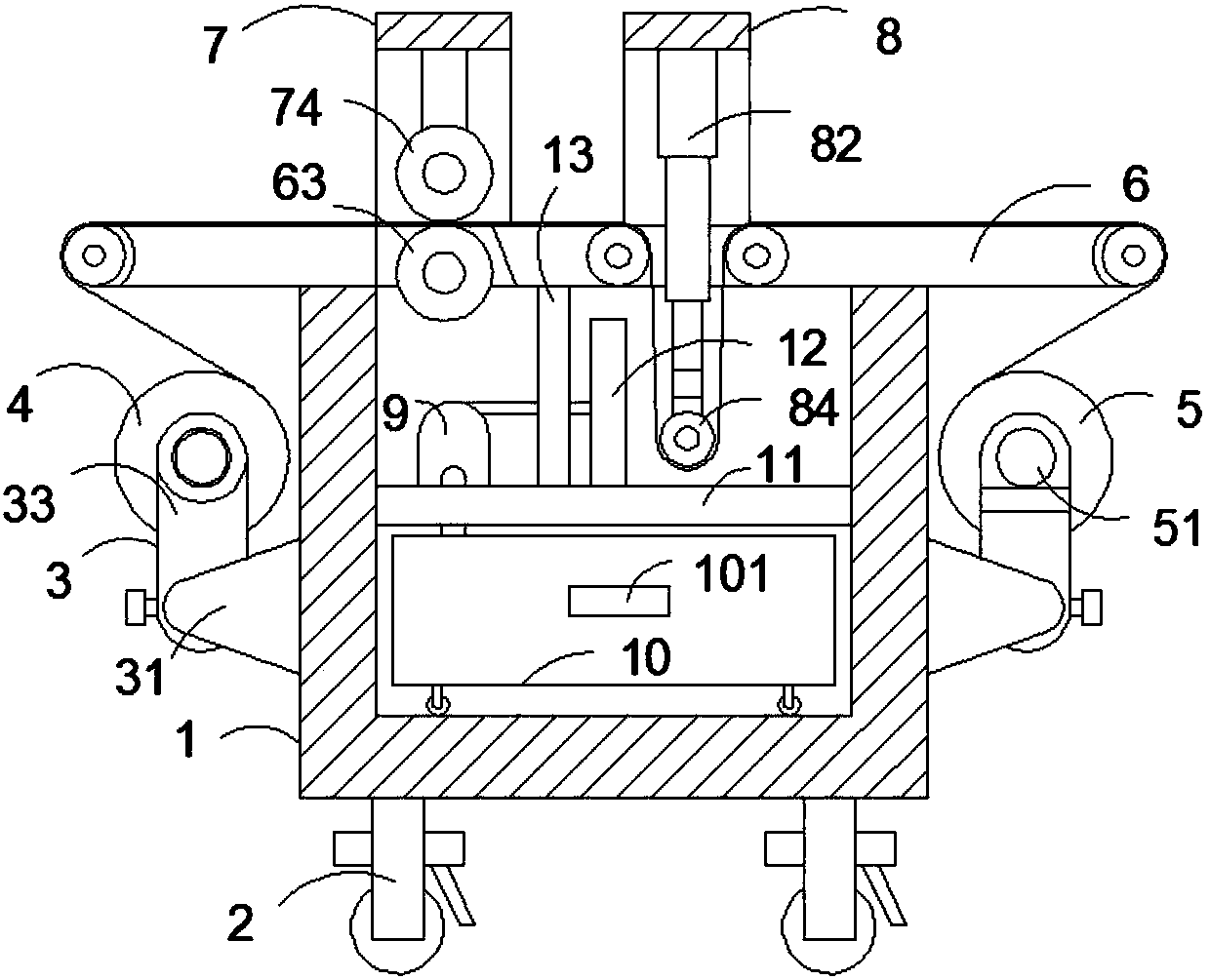 Rapid carding equipment for textile fabric