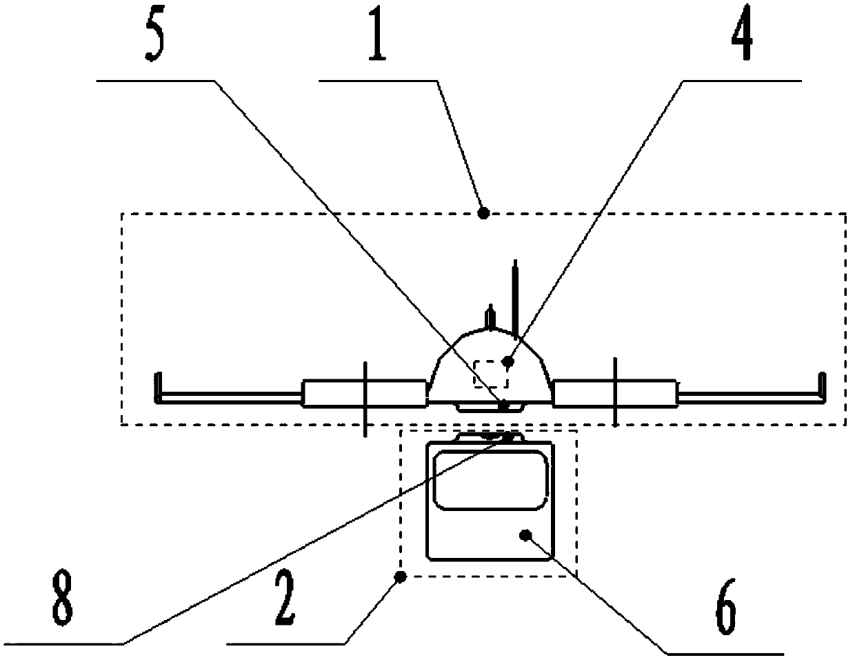 Multipurpose dual-module combined hybrid power unmanned aerial vehicle