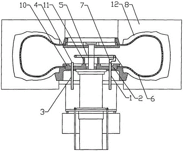 Giant all-steel OTR radial tire nozzle-type hot-water circulation vulcanization equipment and vulcanization technology