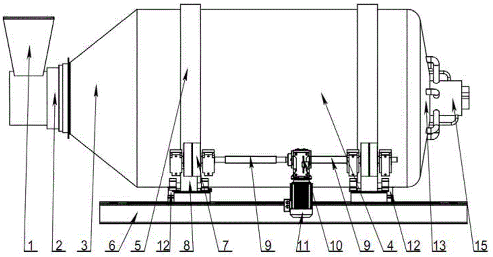 Rotary kitchen waste biochemical treater