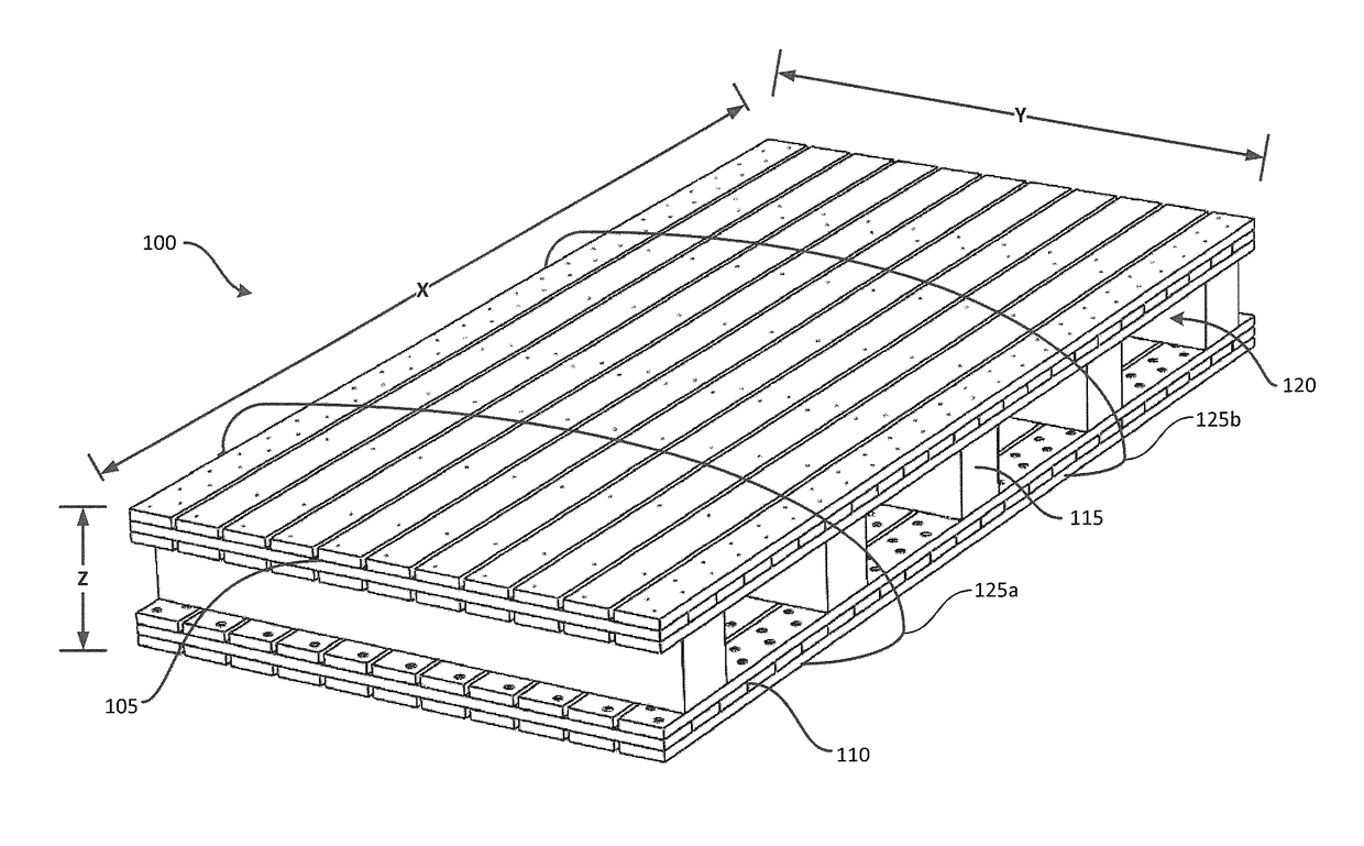 Stackable mat construction