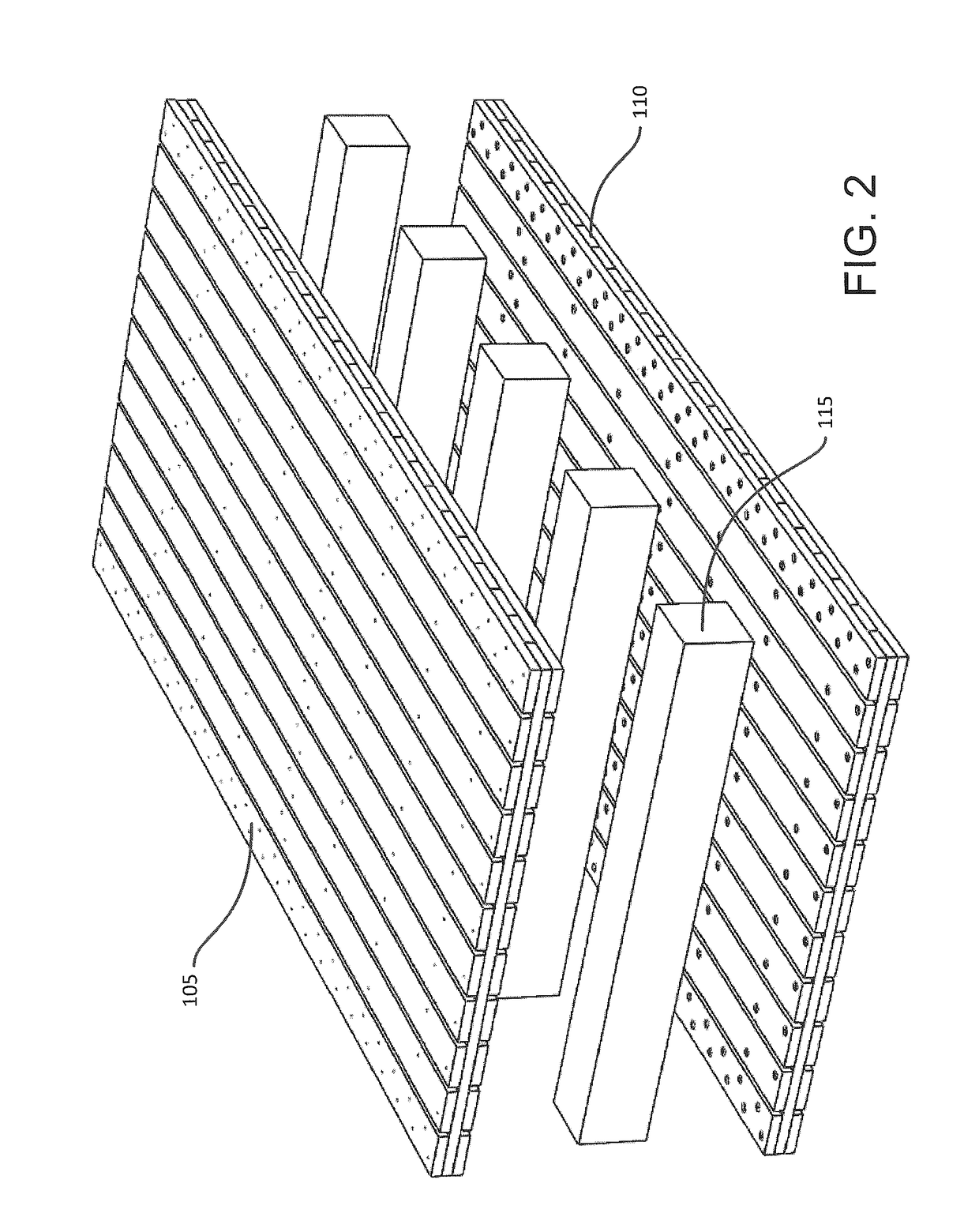 Stackable mat construction