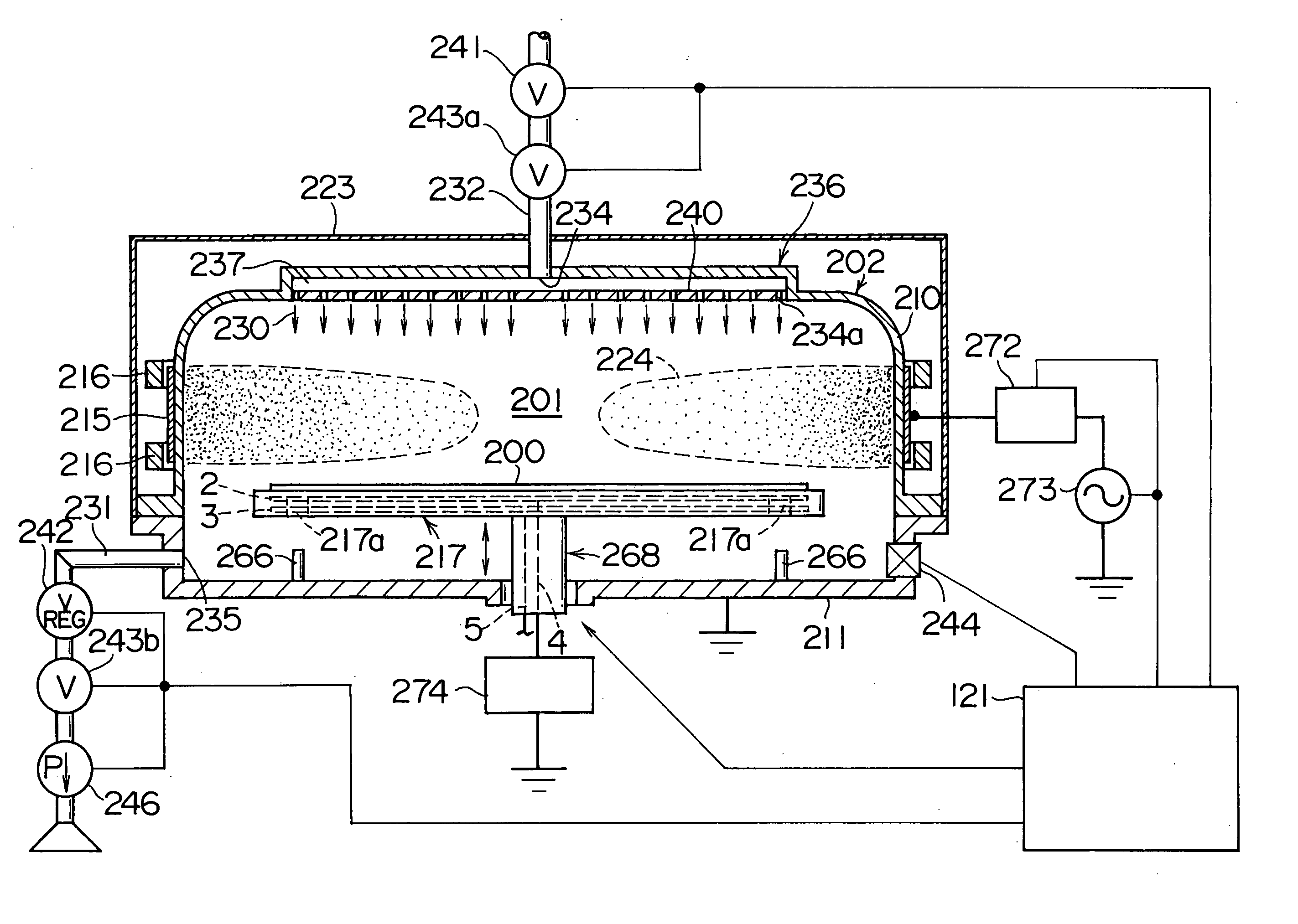 Semiconductor producing device and semiconductor producing method