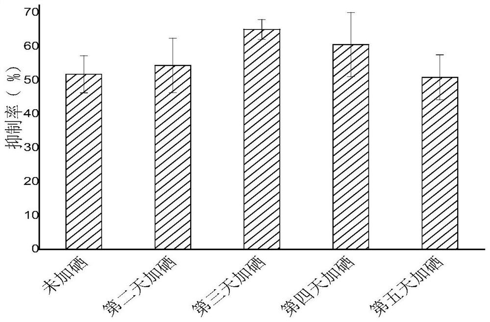 Method for small-scale production of selenium-rich lyophyllum decastes mycelium and application