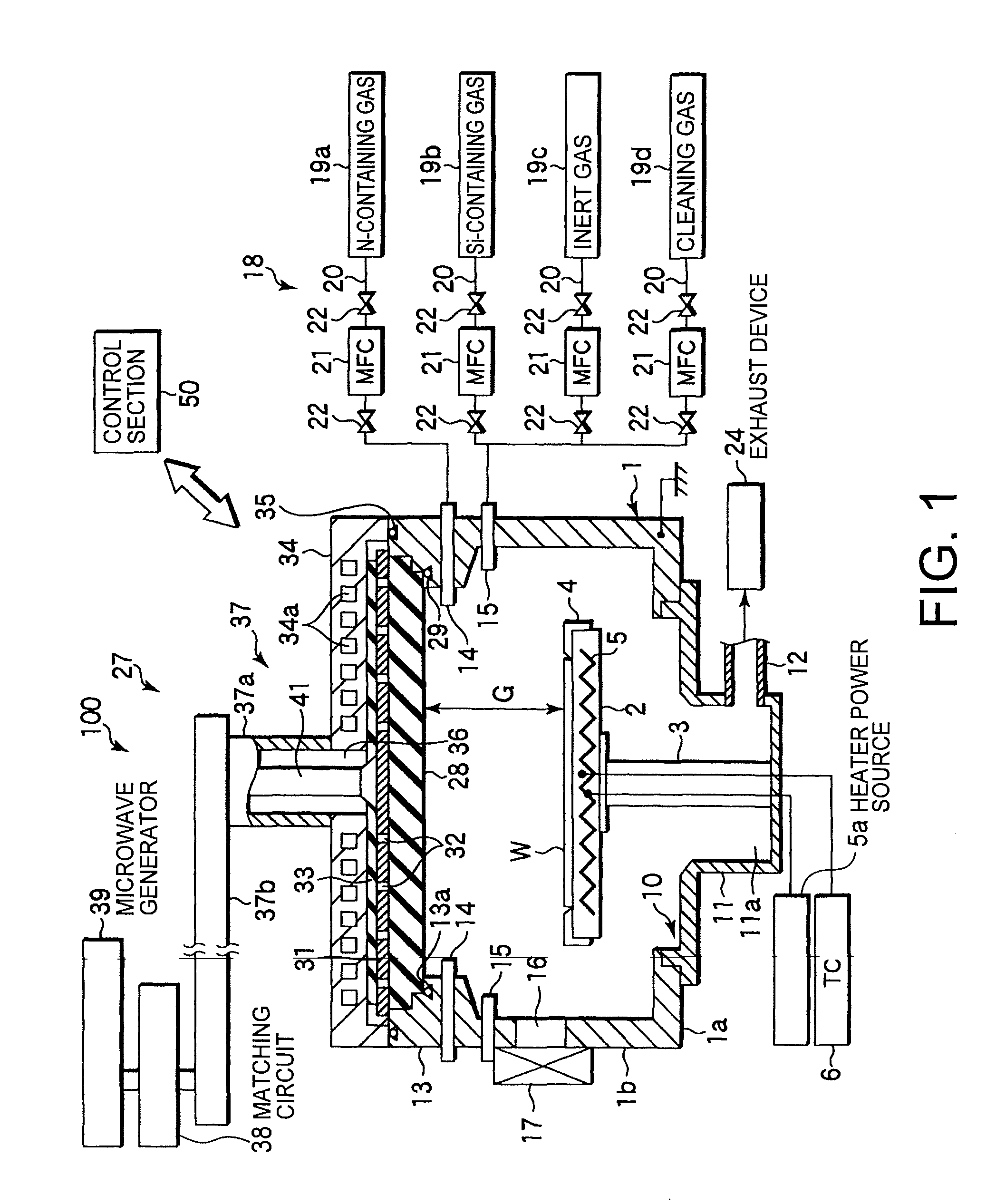 Method for forming silicon nitride film, method for manufacturing nonvolatile semiconductor memory device, nonvolatile semiconductor memory device and plasma apparatus