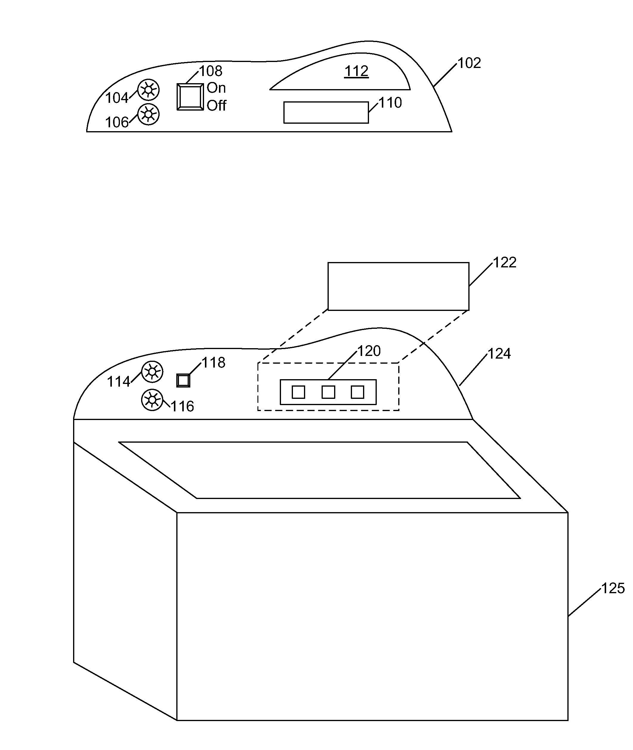 Injection molded control panel with in-molded decorated plastic film