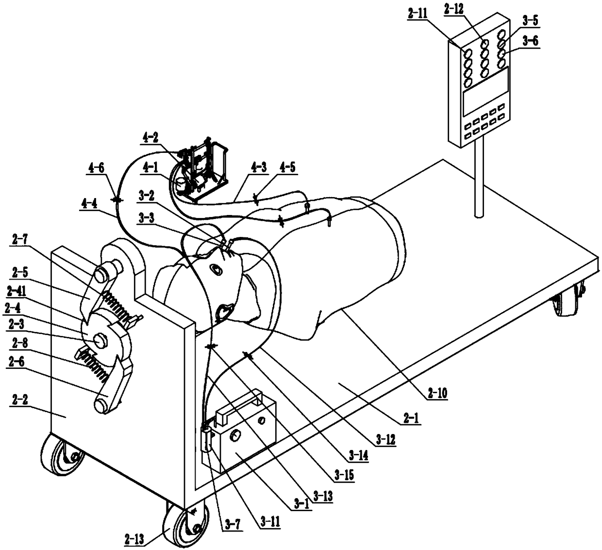 A sputum suction exercise simulating device for nursing teaching