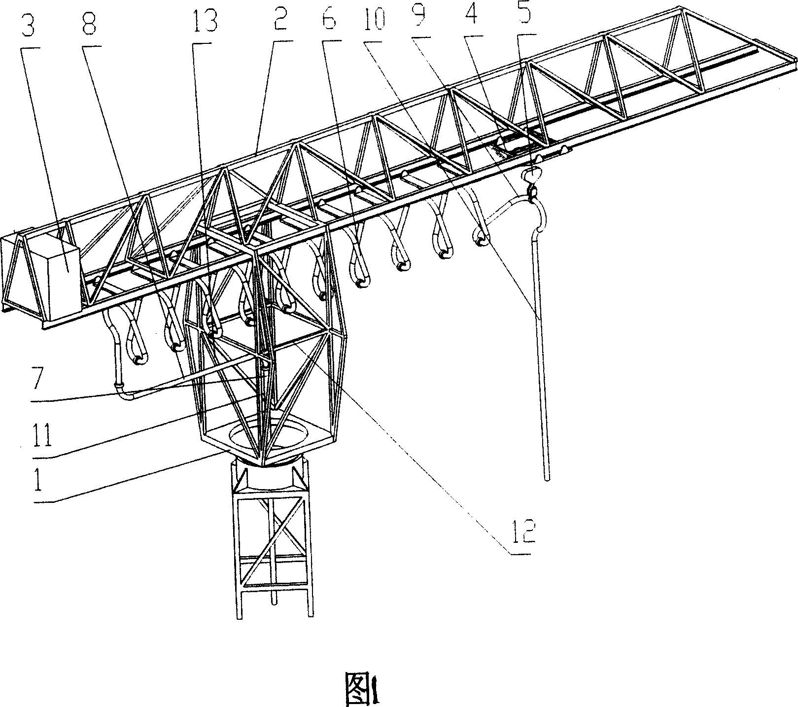 Tower type dual-purpose machine for lifting and raw material disposal