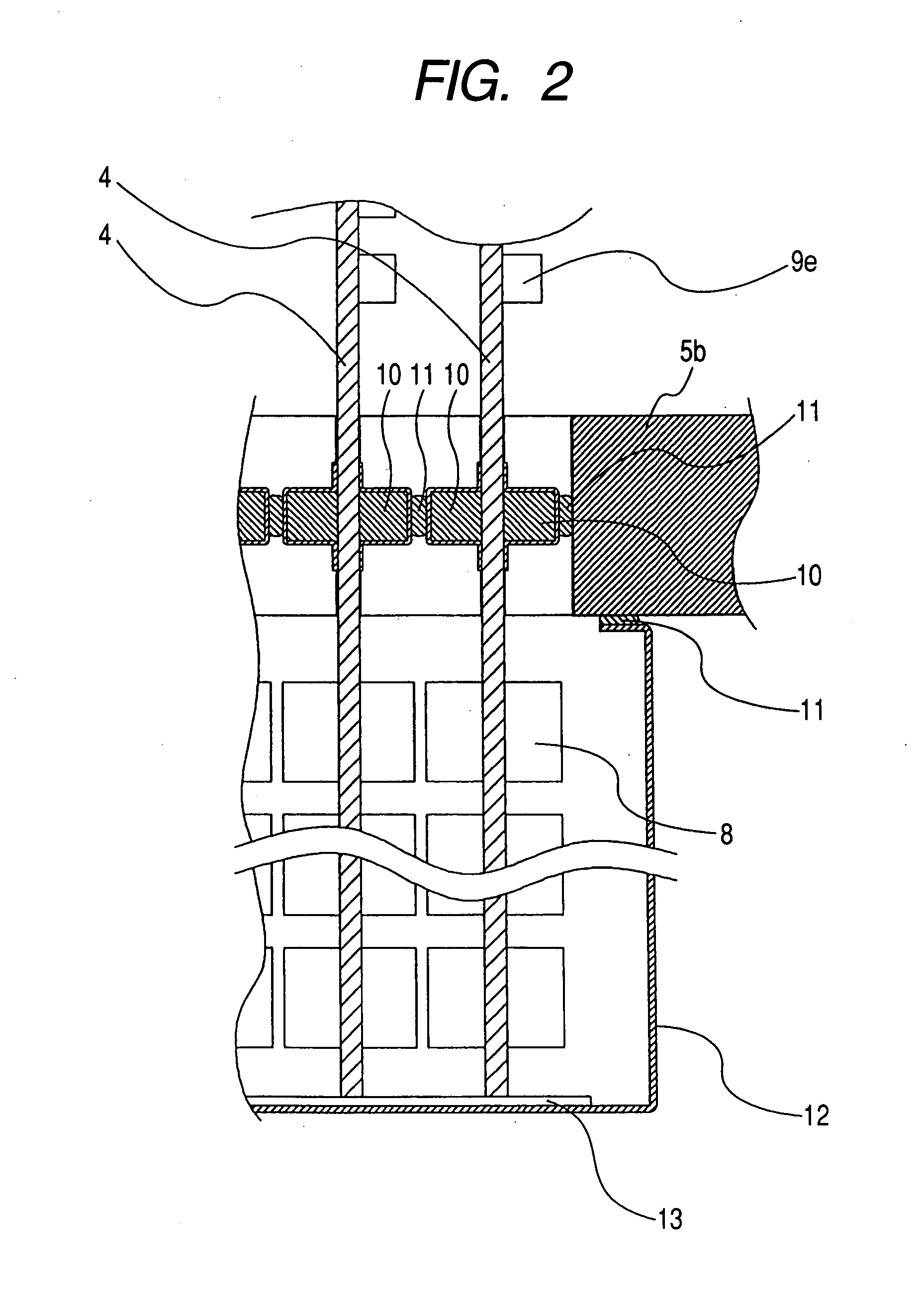 Structure for mounting printed board and nuclear medicine diagnosis system