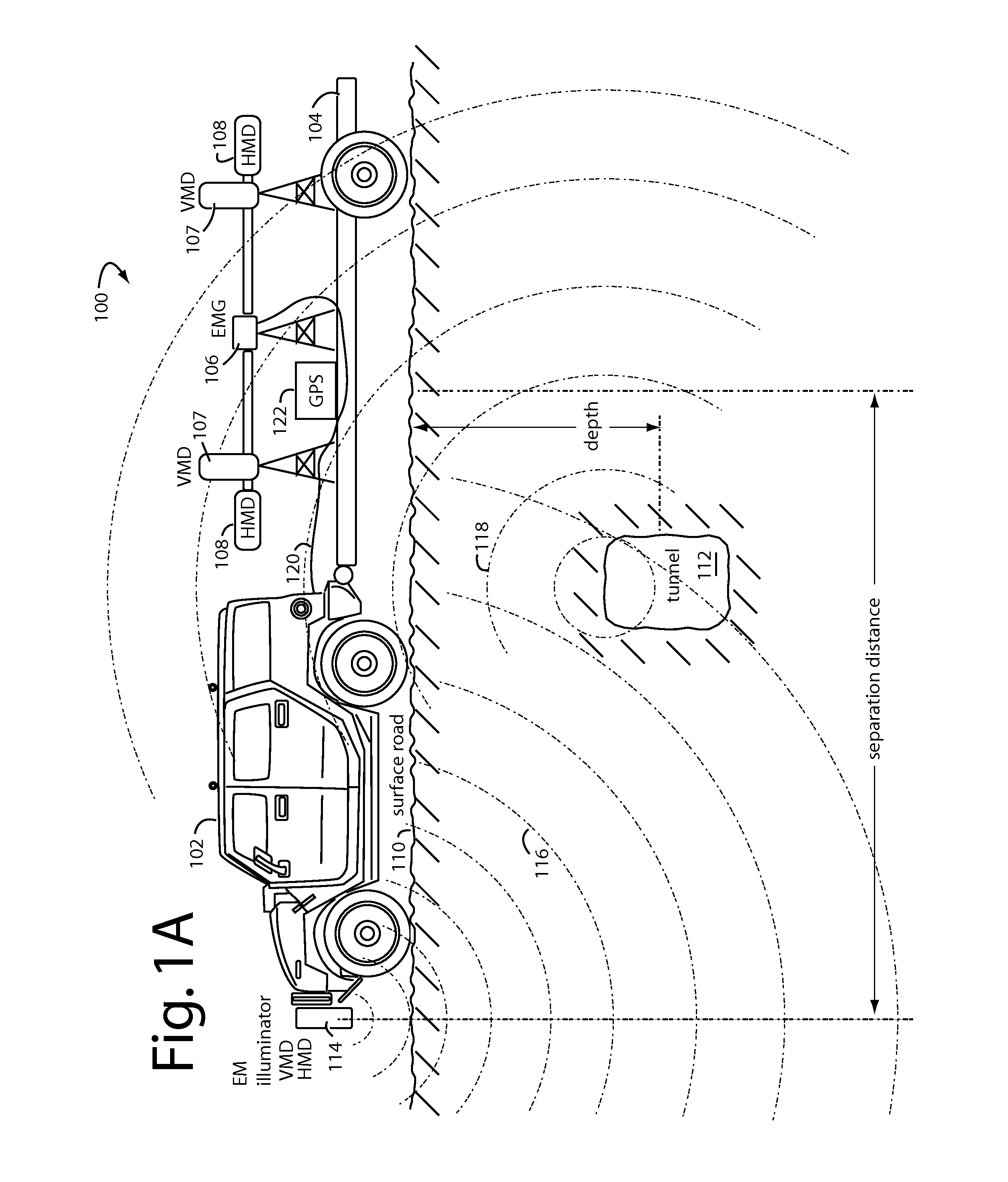 Underground anomalies detection vehicle and trailer