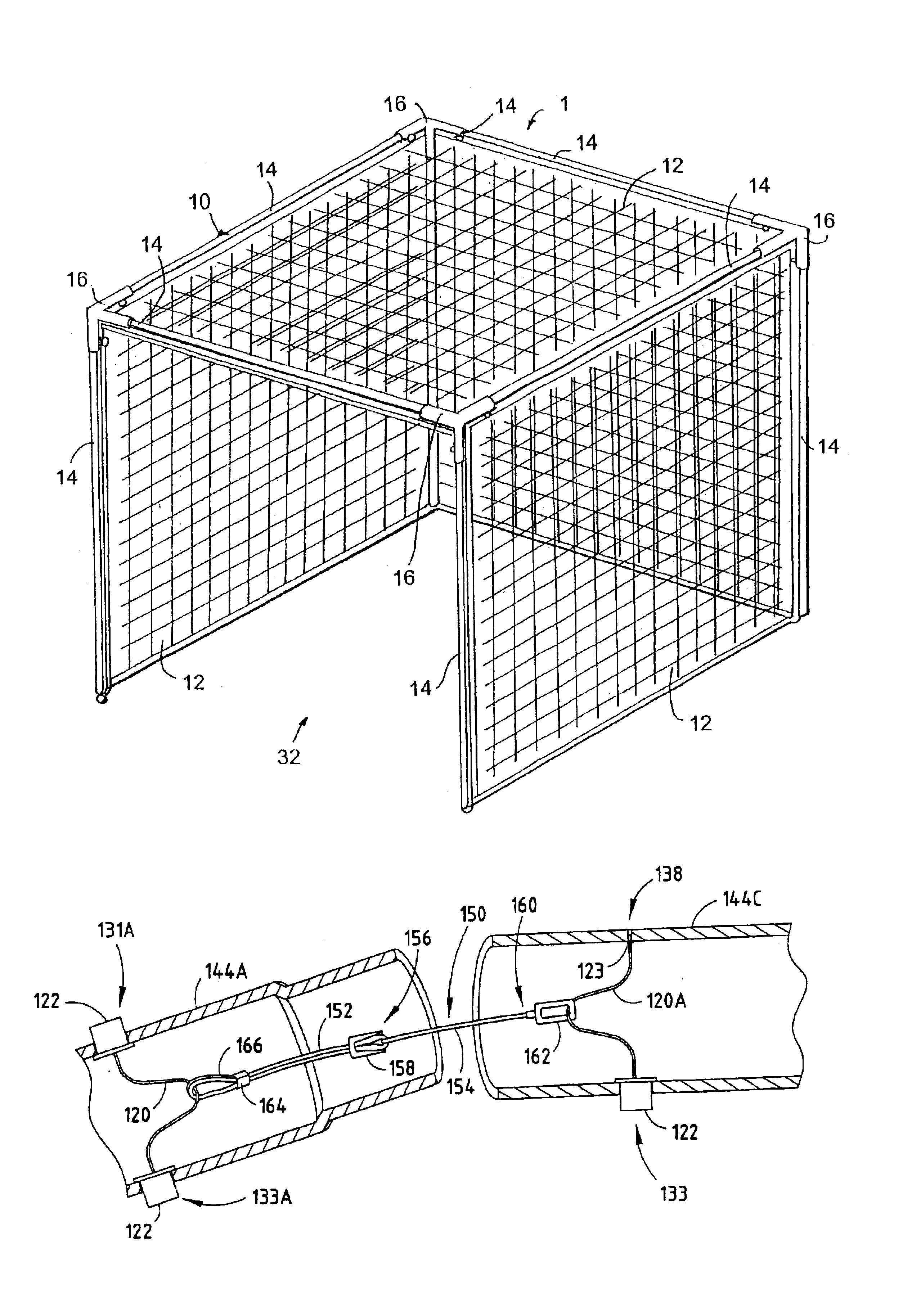 Modular all sports net assembly