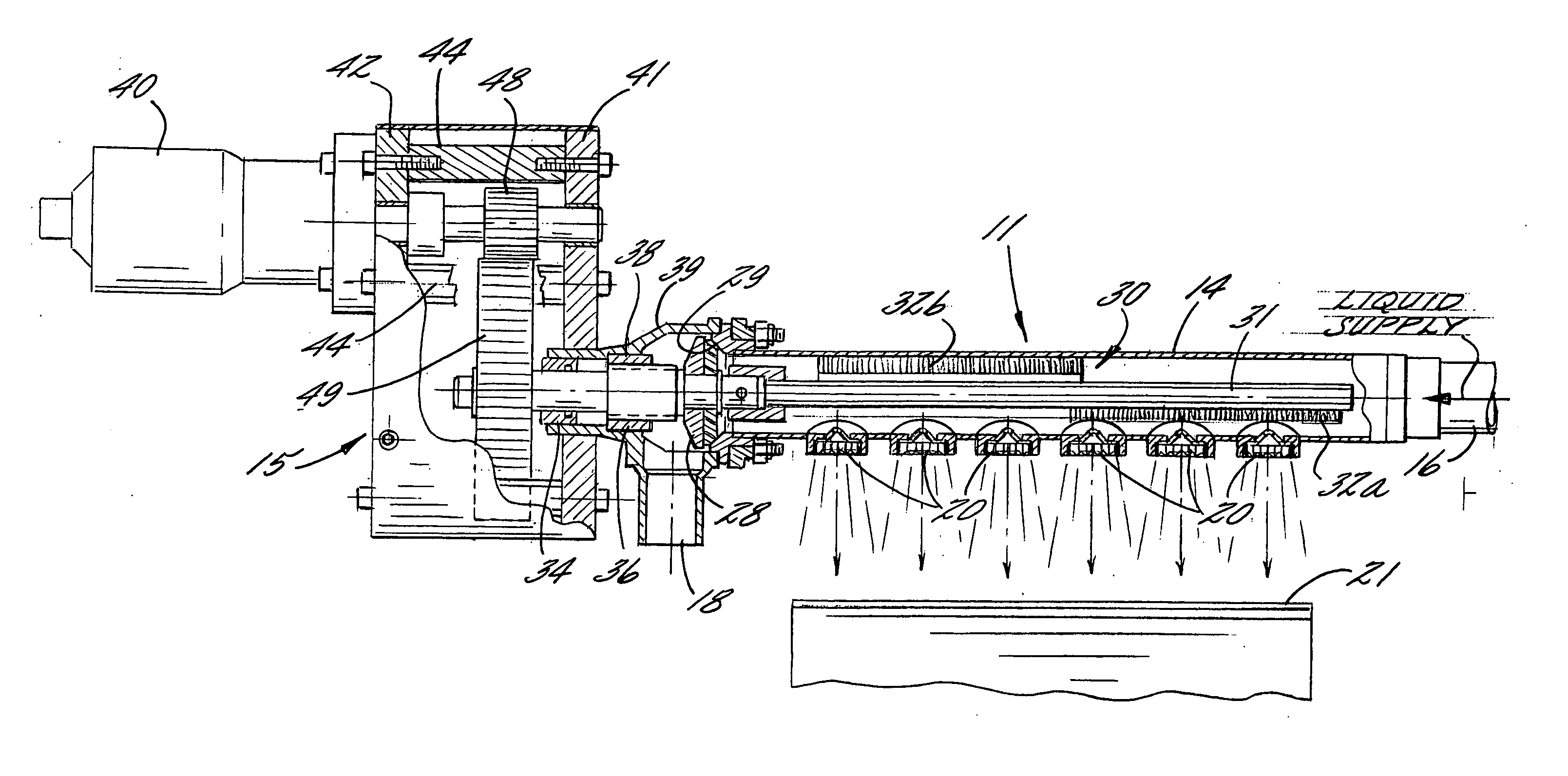 Spraying system with automated nozzle cleaning device