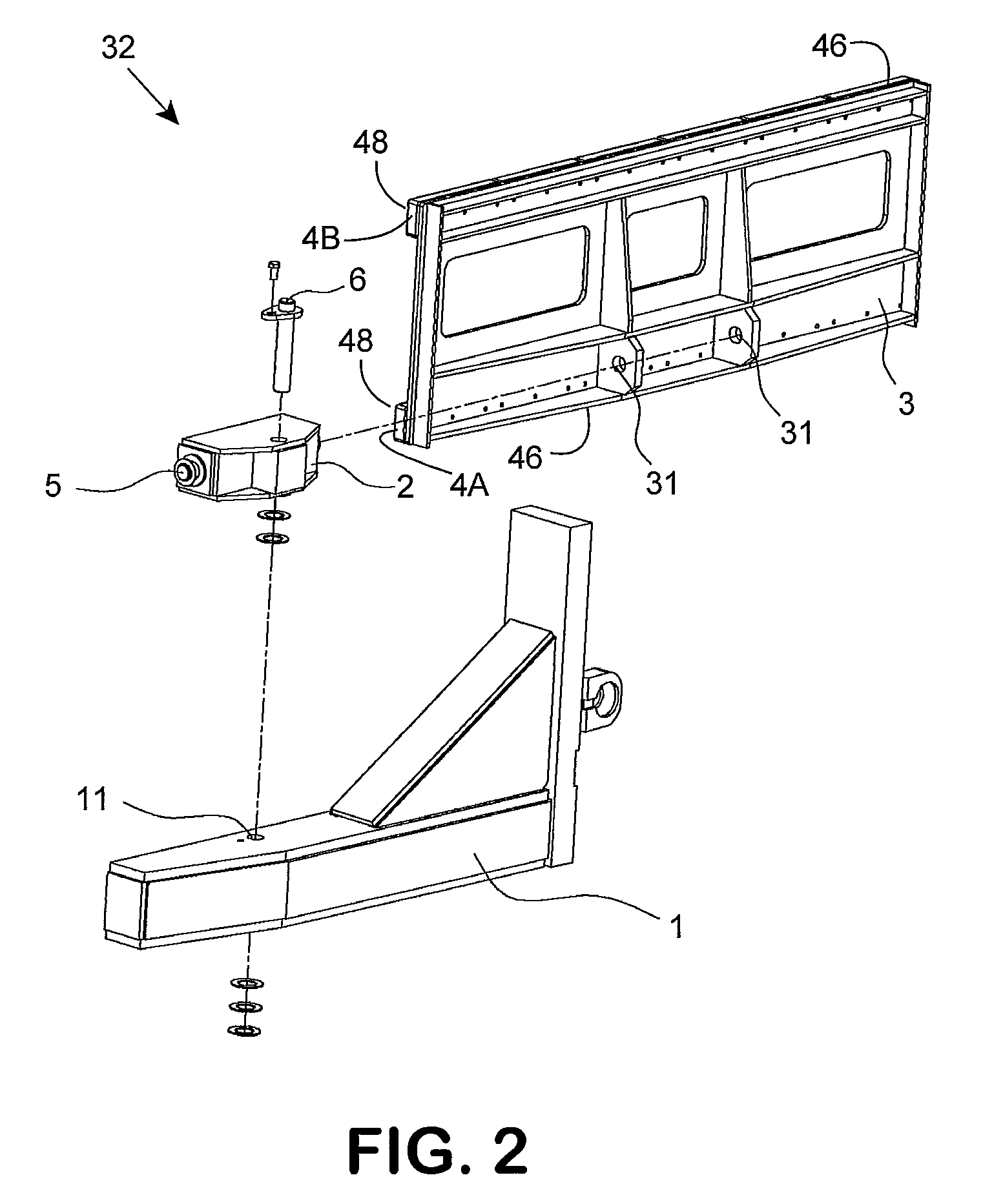 Multi-axis load gripping arm