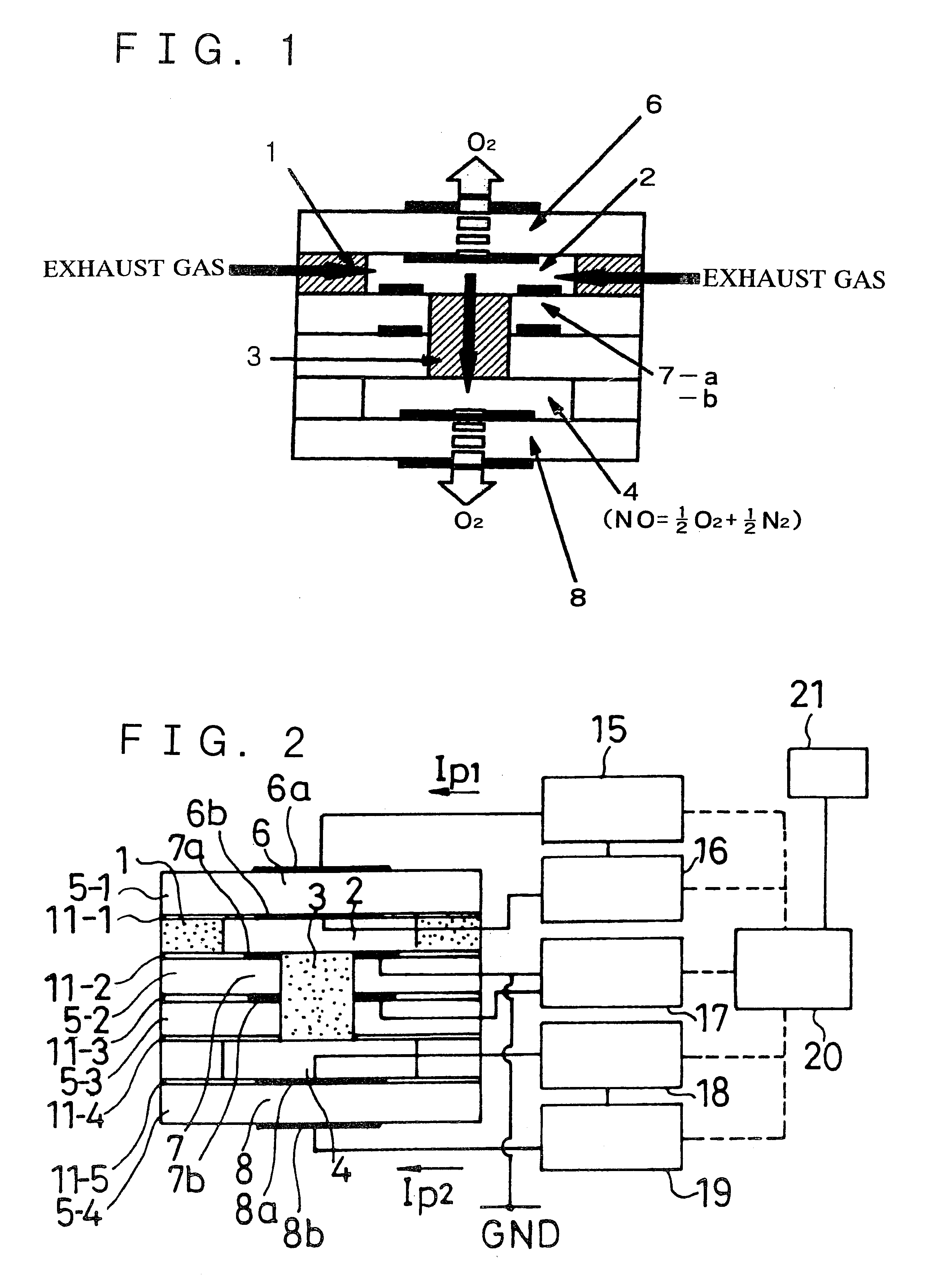 Method and apparatus for measuring NOx gas concentration