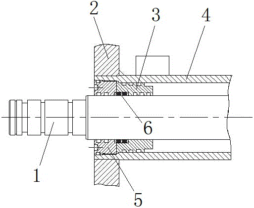 Graphite copper sleeve type piston rod upper assembly capable of replacing guiding belt