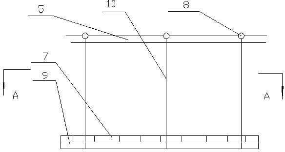 Flexible hanging self-expanding operation platform