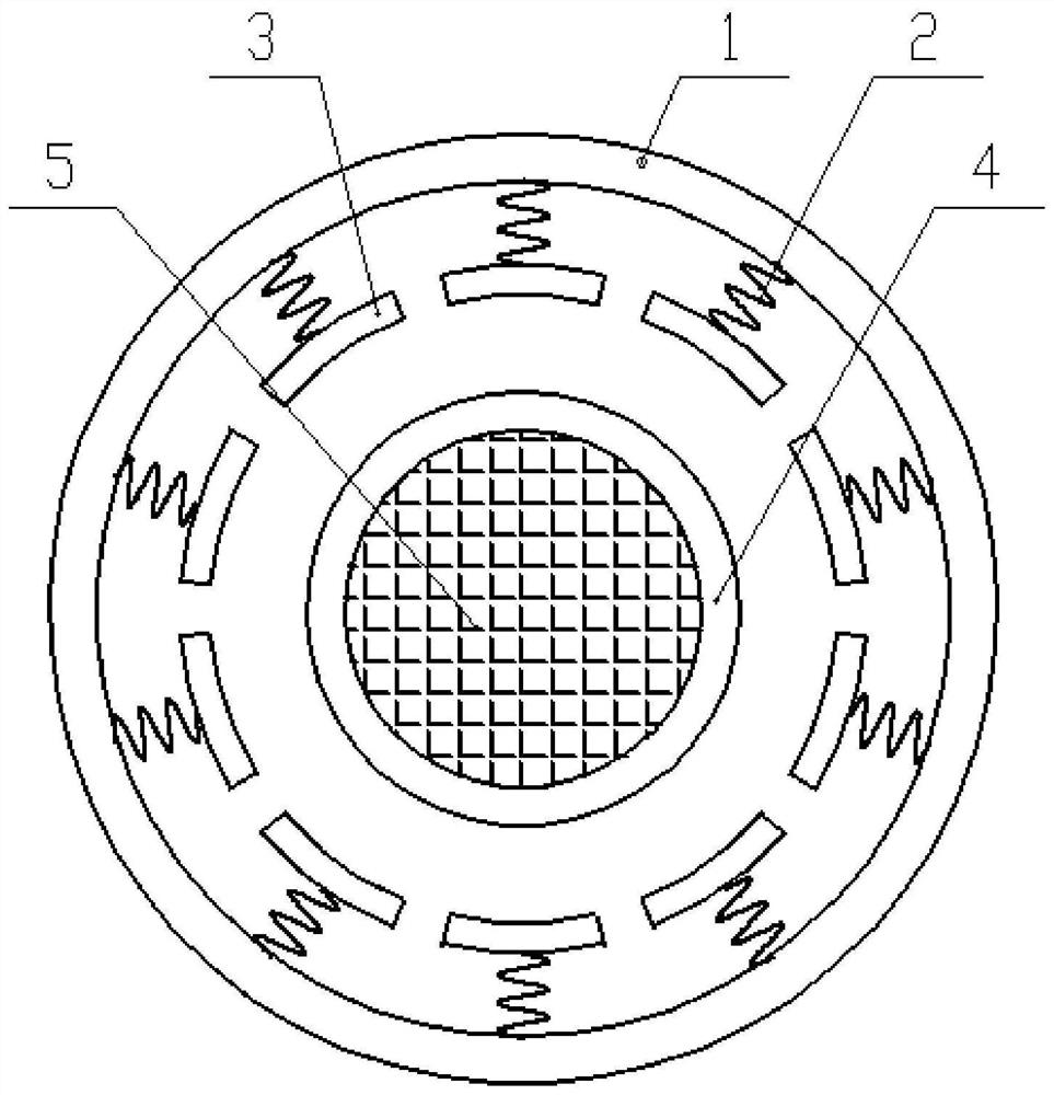 A vibrating screening machine