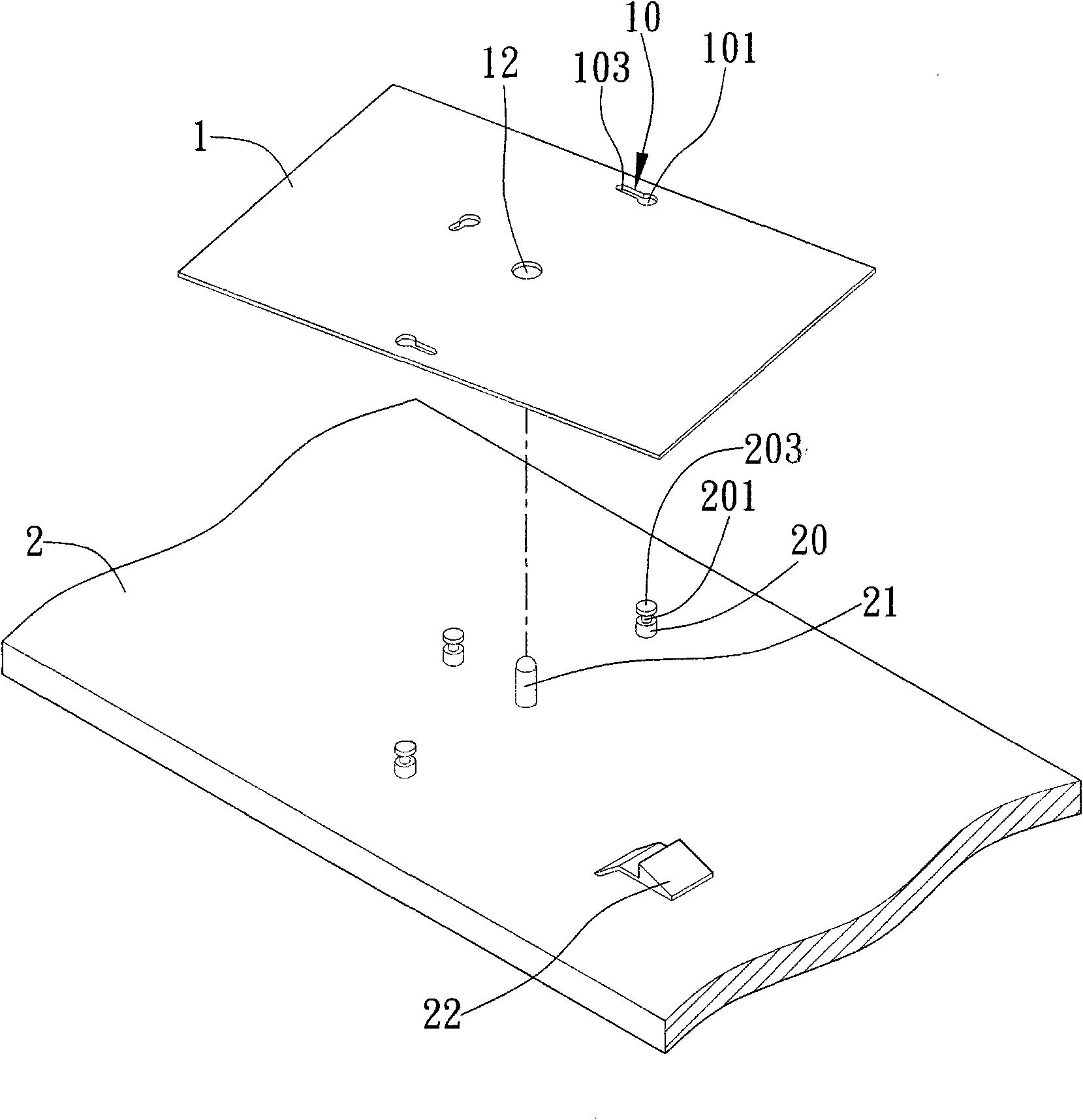 Rotating and positioning structure of circuit board