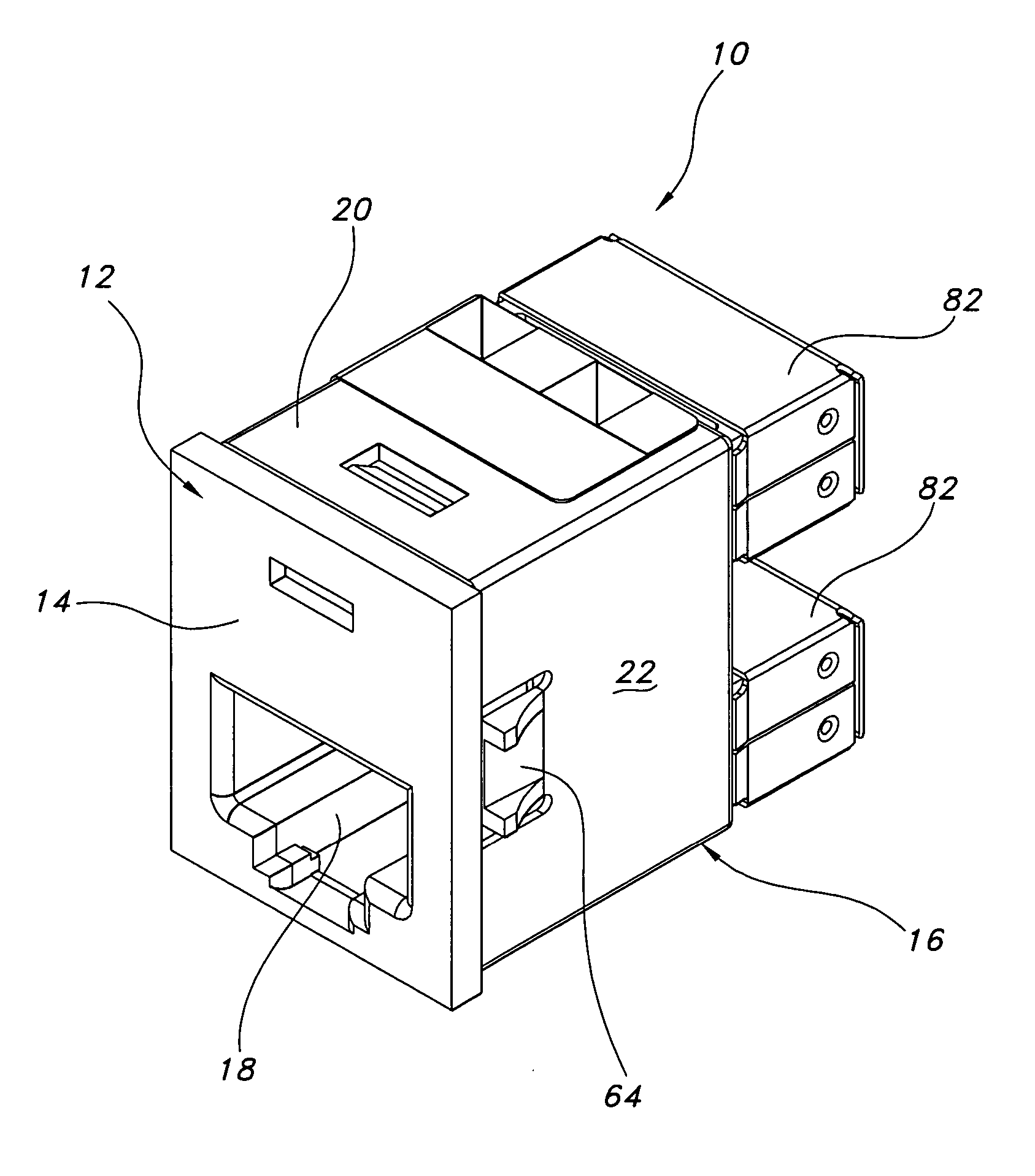 Electrically isolated shielded connector system