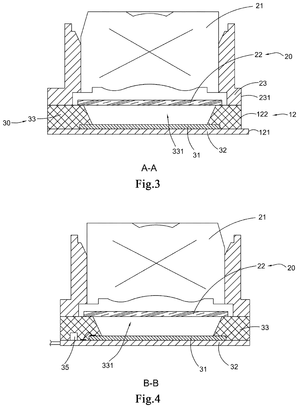 Camera module having chamfer, photosensitive assembly, preparation method, and electronic device