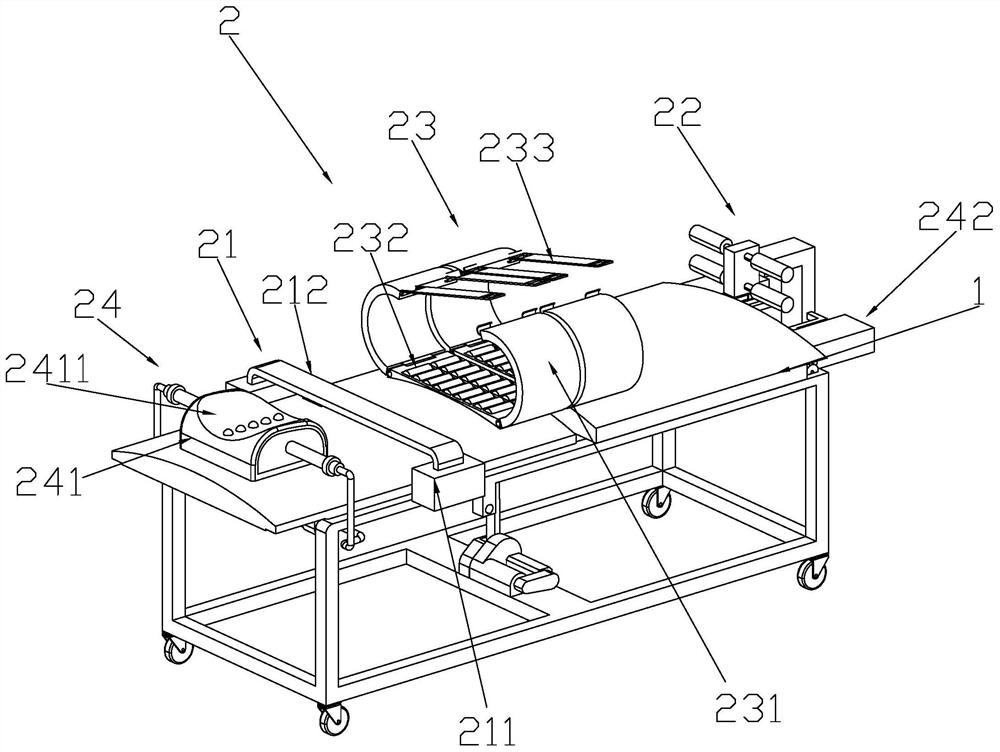 Nursing device for postoperative rehabilitation in department of cardiology