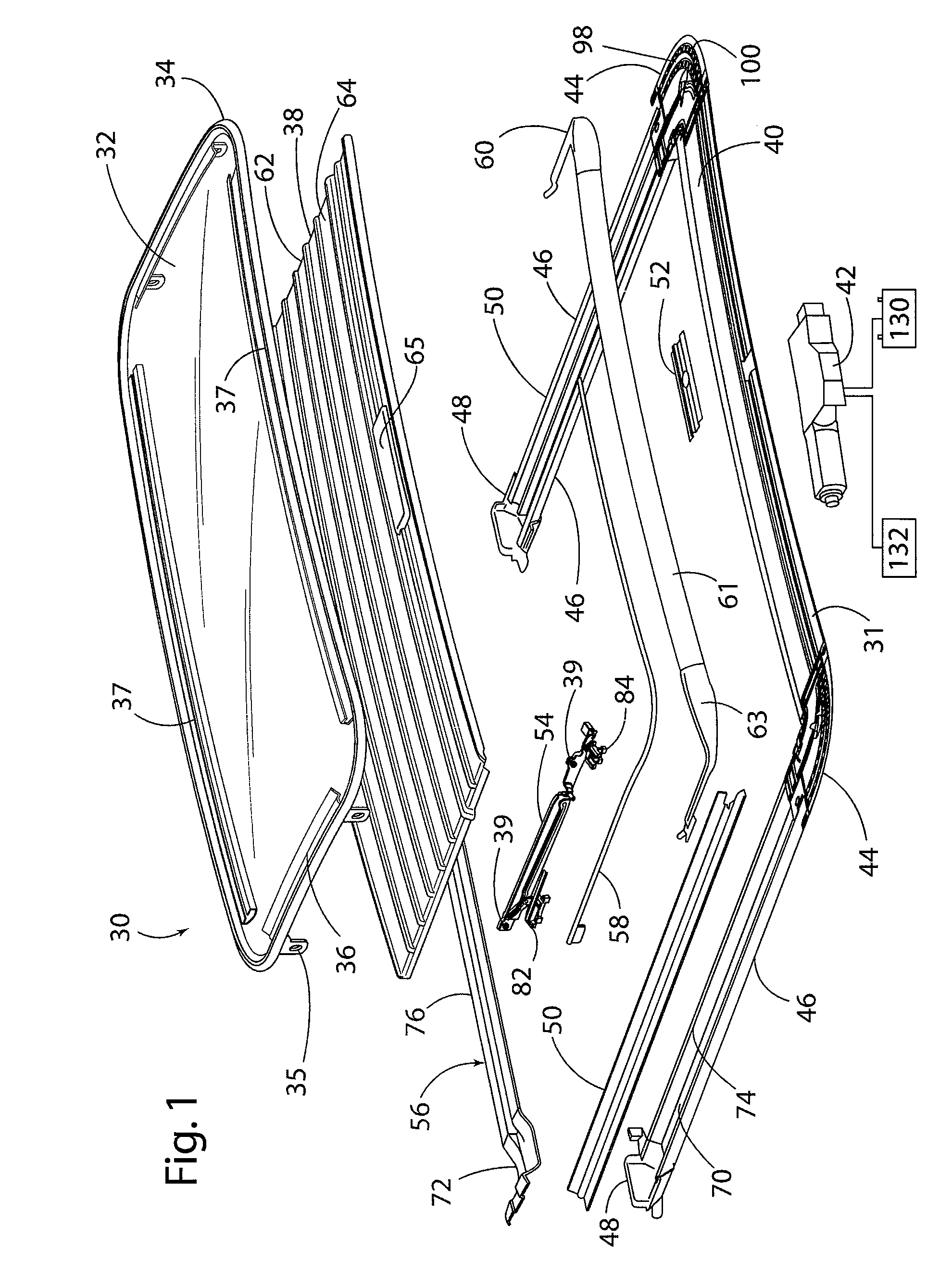 Modular tilt slide sunroof assembly and method of manufacture