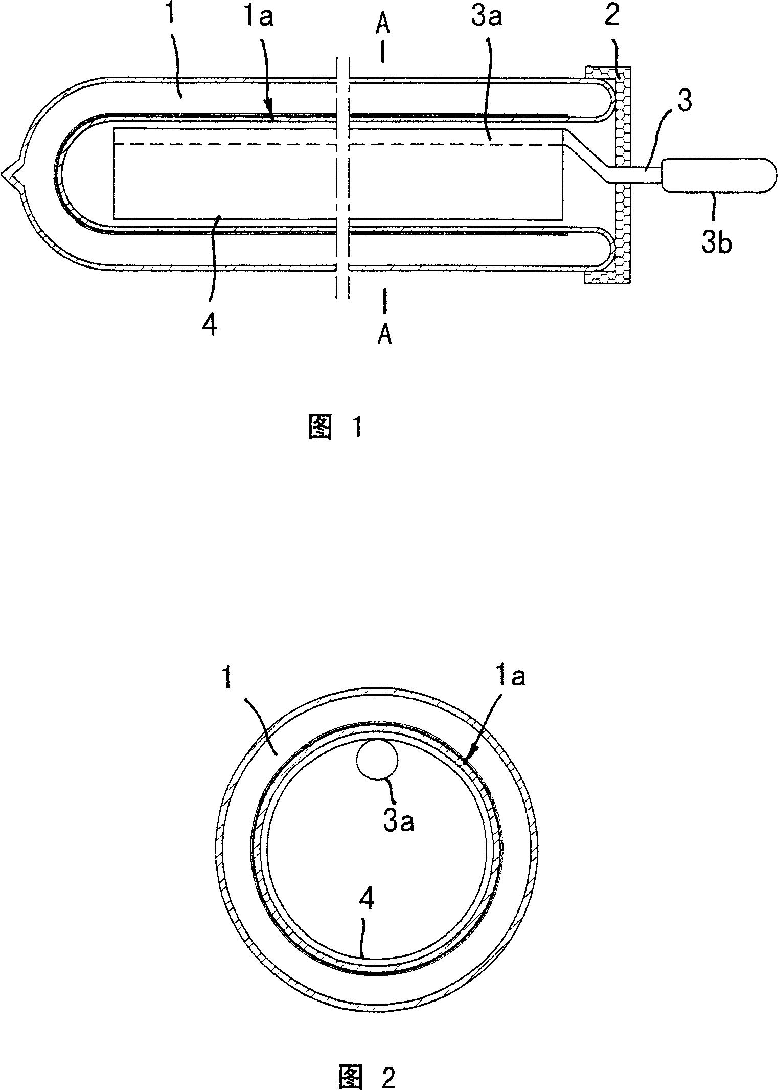 Efficient double-glass vacuum heat-pipe solar heat-gathering pipe