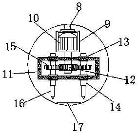 Hole punching device for precision alloy part production