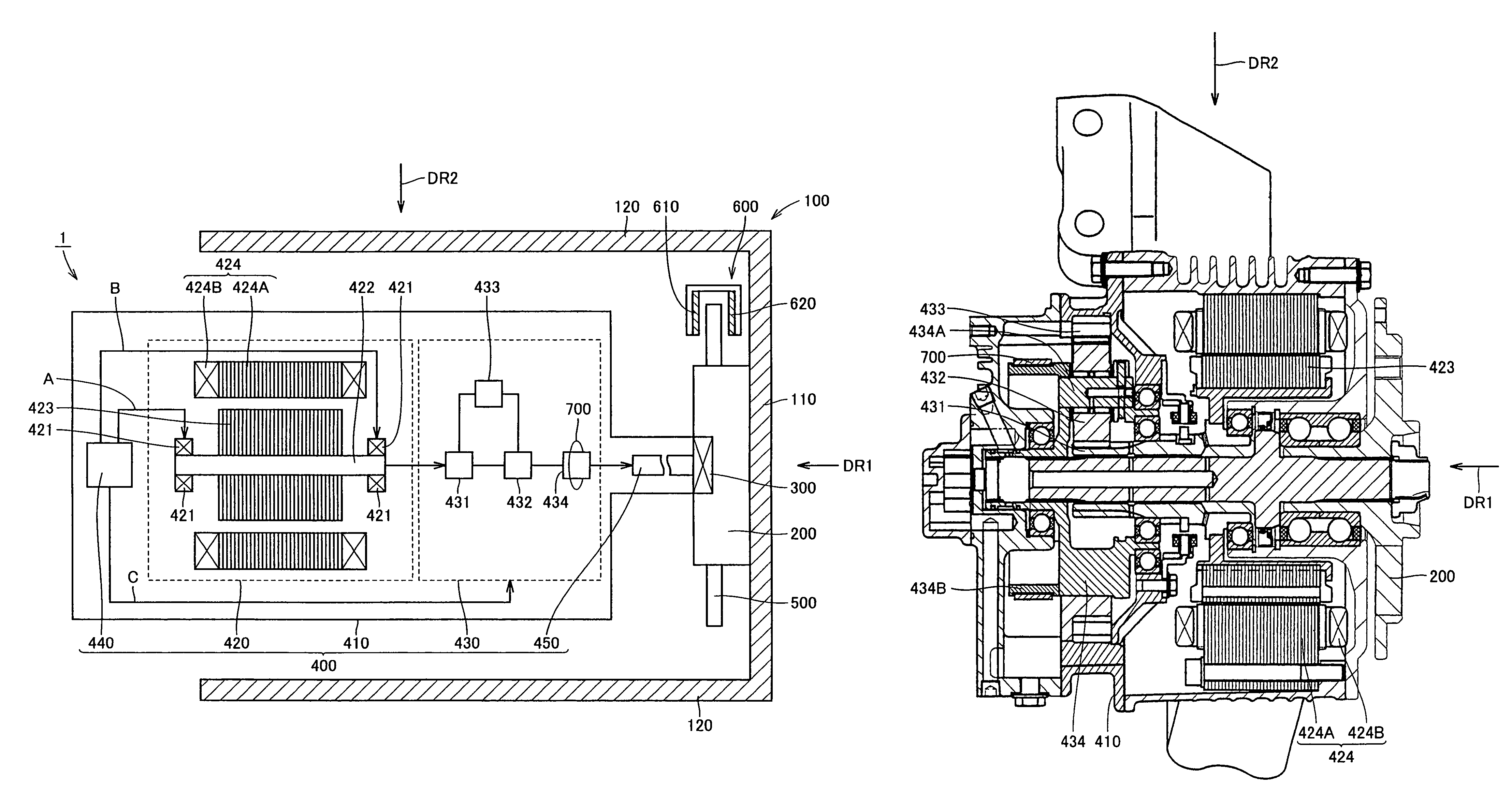 Electrically driven wheel and vehicle