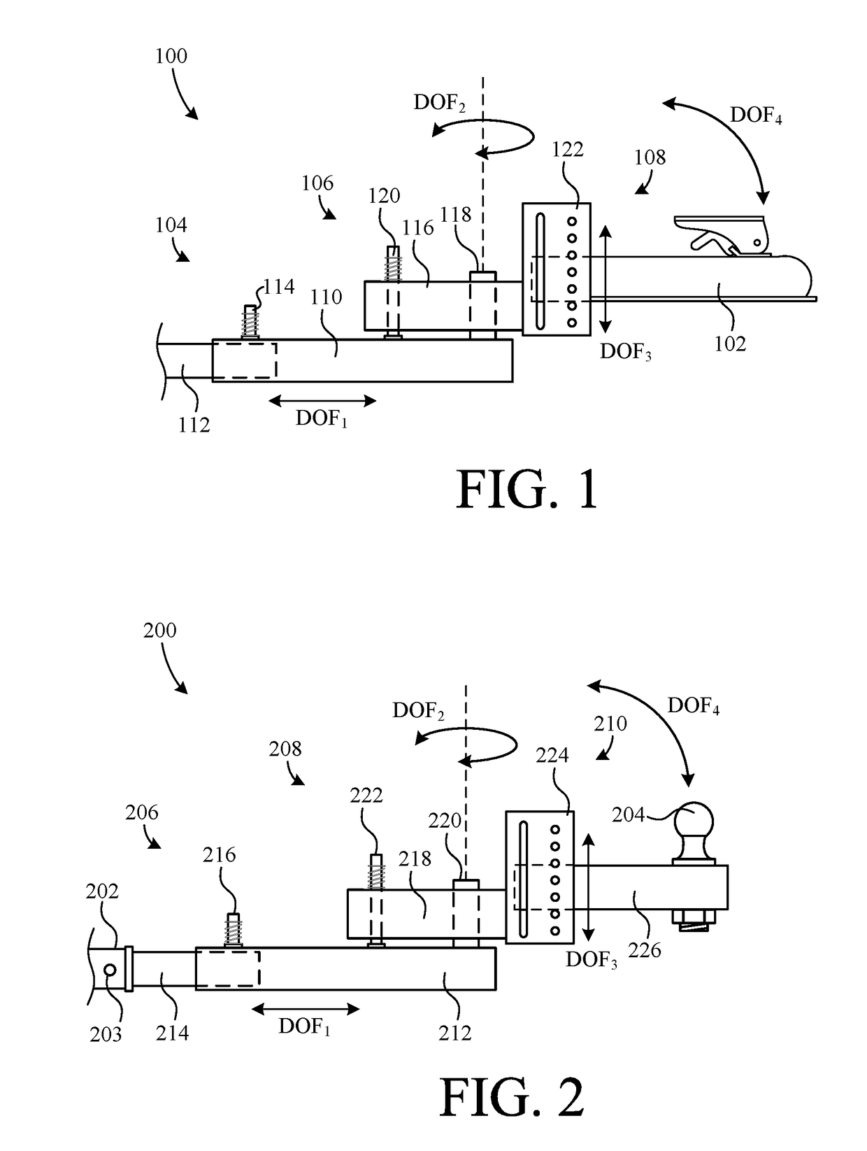 Pivoting trailer hitch