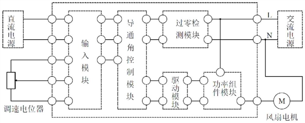 Single-phase fan speed regulation solid-state relay