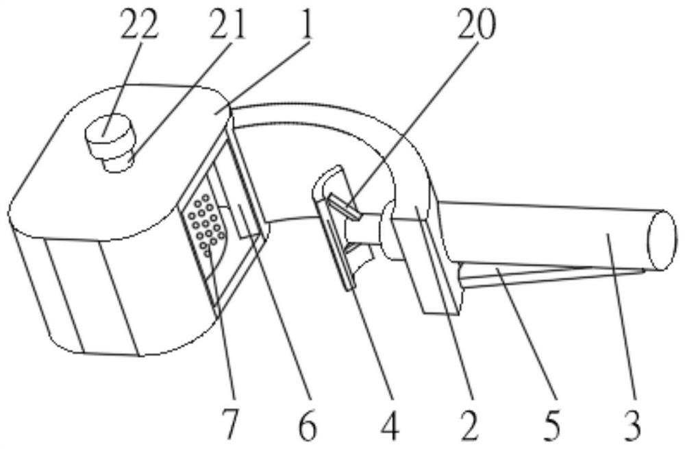 Chemical dust removal device