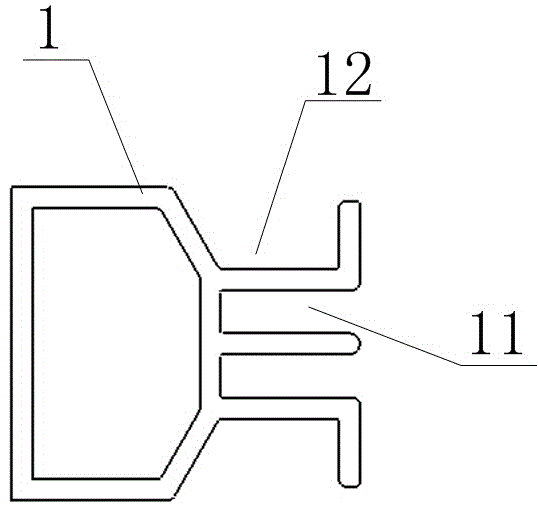 Vehicle body aluminum profile structure