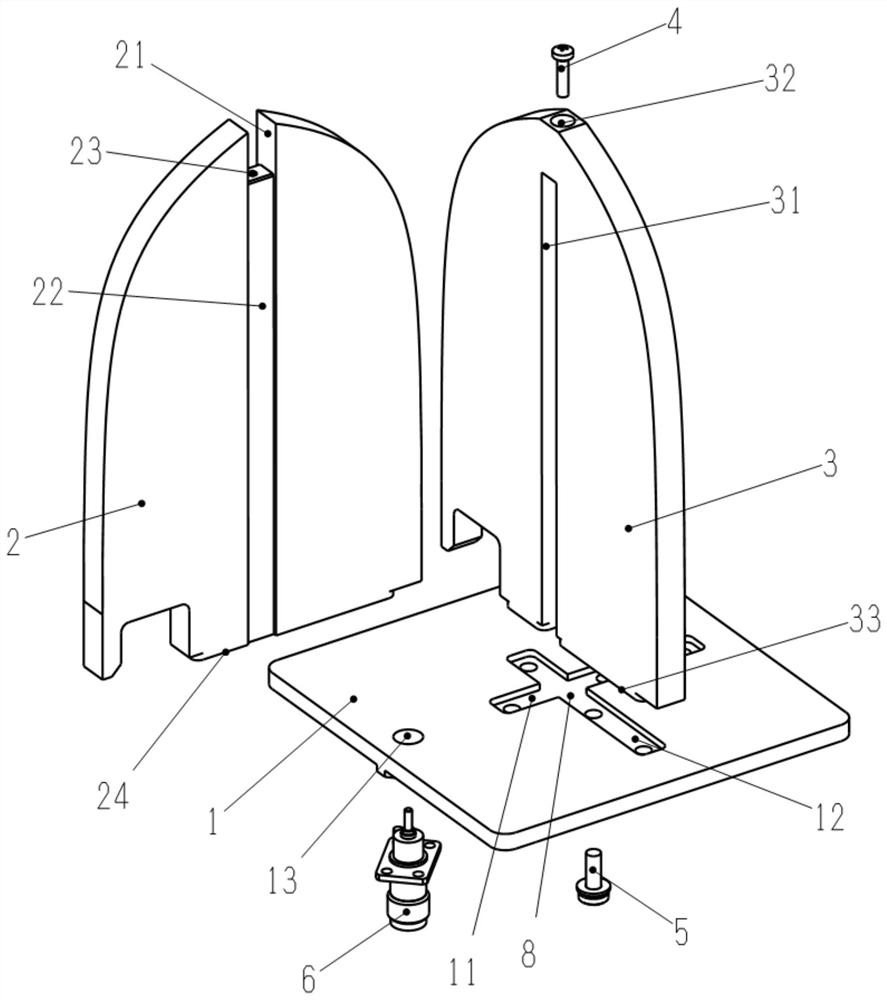 Orthogonal dual-polarized metal slot antenna array structure and antenna array containing the structure