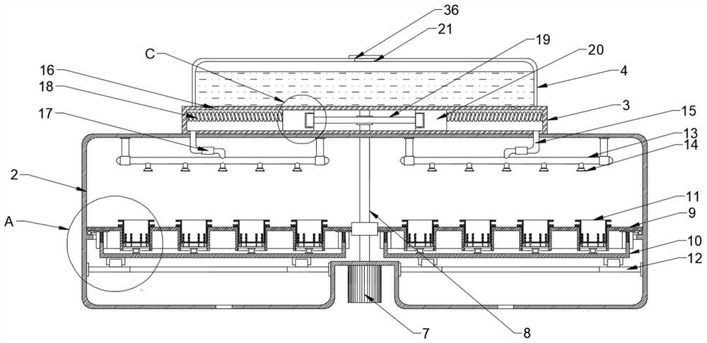 Efficient and energy-saving forestry seedling cultivation device