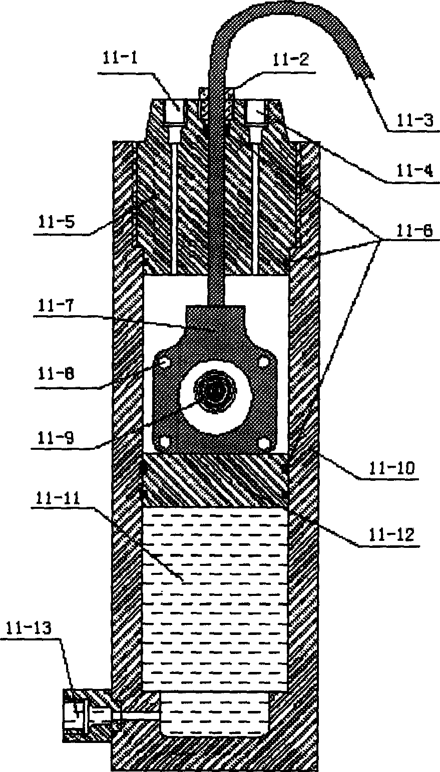 Method and device for in-site measuring gas hydrate and deposit sediment heat stability containing hydrate