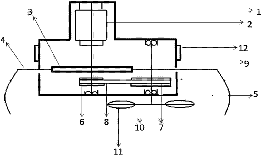 Abdomen massage device for shaking of waist parts of two sides