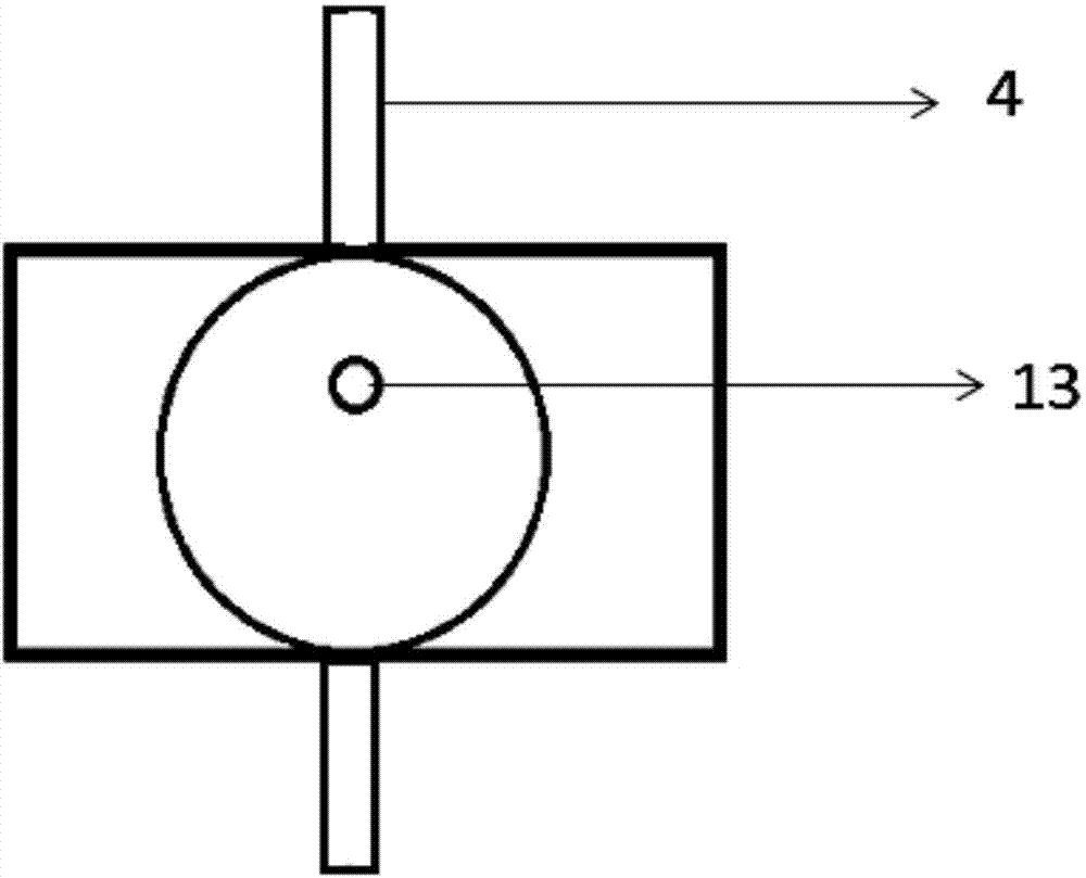 Abdomen massage device for shaking of waist parts of two sides