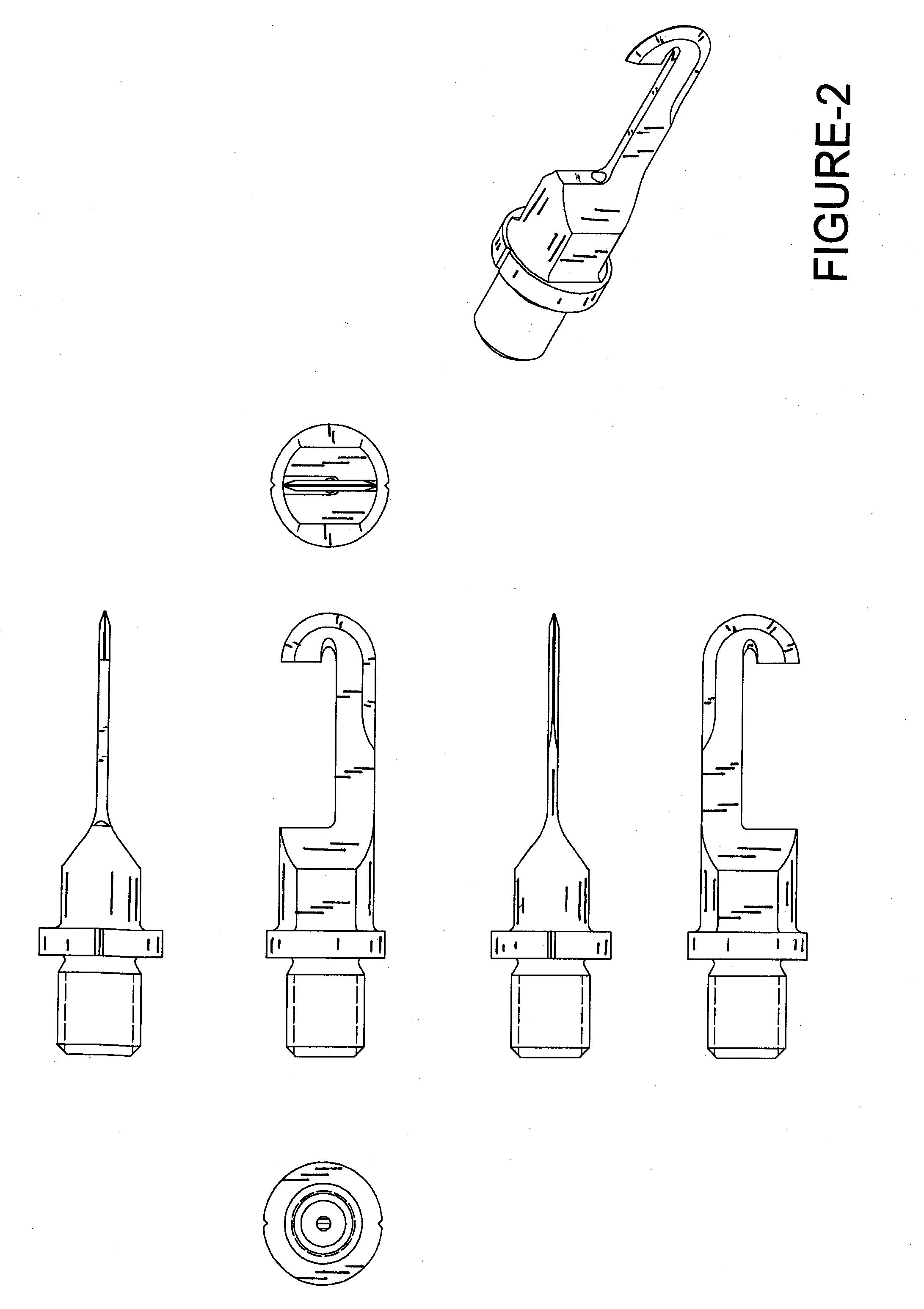 Hook shaped ultrasonic cutting blade